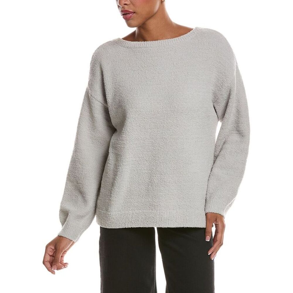 Chaser Womens  Feather Yarn Miller Pullover, Gray